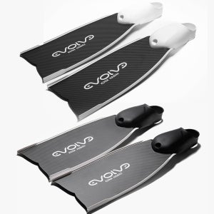 이볼브 에어 카본핀 C60 프리다이빙 미들핀 에어풋포켓 결합