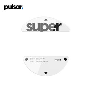 펄사 X3 타입-S LHD 화이트 슈퍼글라이드 유리 마우스피트 Superglide Type-S White