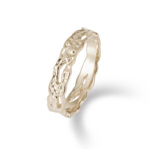 14K 골드 빈티지 민자반지 파인트리링