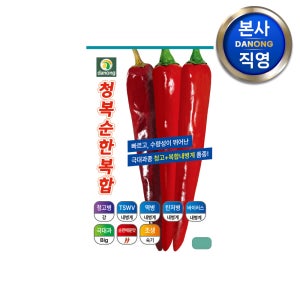 청복 순한복합 고추 씨앗 50립 극대과종 조생종 순한매운맛 내병계 씨 종자