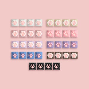 SPM 고양이 말랑이 젤리 발바닥 포인트 키캡 (9종 택1)