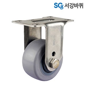 고급 스텐 중량바퀴 SPLM 125(5인치) 호텔 식당 고무 바퀴 캐스터 125mm 고정