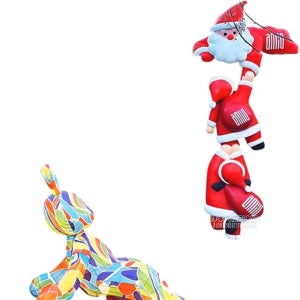 벽타는산타풍선 대형산타 크리스마스 할아버지 벽등산 산타클로스 조명 애드벌룬 장식 팬