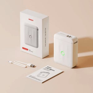 님봇 D110 PRO 라벨프린터 화이트 블루투스 휴대용 미니 라벨기 네임스티커기계 주방