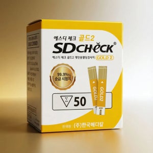 SD에스디체크골드2 혈당측정기 당뇨관리 혈당검사지 50매입, 1개