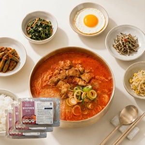 [3팩] 2인분 돼지김치찌개 밀키트 한식 집밥 캠핑 술안주 자취생 직장인 5분요리 650g, 3개
