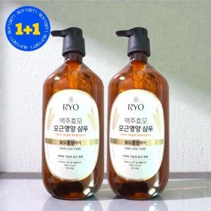 [1+1] 려 맥주효모 모근 영양 샴푸 탈모 케어 대용량 샴푸 1120ml 2개
