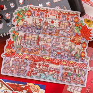 3D 방꾸미기 집꾸미기 미니어쳐 DIY 입체 행운상점 방꾸스티커