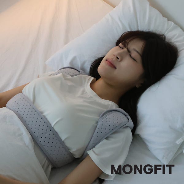 수면 자세교정밴드 몽핏밴드 교정기 어깨 라운드숄더 등 굽은 벨트