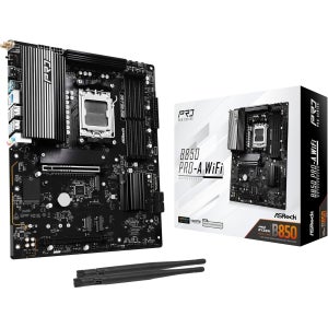 ASRock AMD B850 Pro A WiFi 6E AM5 Ryzen 9000/8000/7000 DDR5 8000+ MHz ATX 메인보드