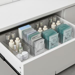 길이조절 서랍칸막이 주방 싱크대 화장대 화장품 마스크 정리함 팬트리보관함