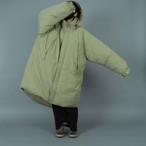 올데이 덕다운 오버핏 한겨울 후드 여자 롱 패딩