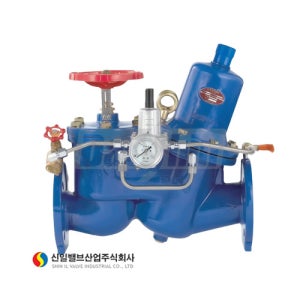 GS감압밸브SI-807(파이롯트식) 100A(20K)(에폭시)(템퍼부착)[신일][101062]