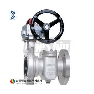 GS밸브B형SI-514(기어식) 100A(10K)(템퍼부착)[신일][101069]