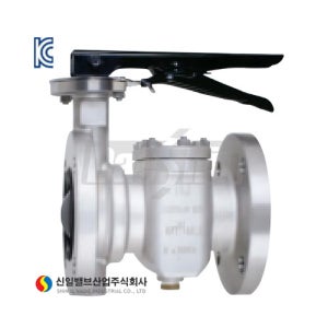 GS밸브B형SI-514(레버식) 100A(10K)(템퍼부착)[신일][101070]