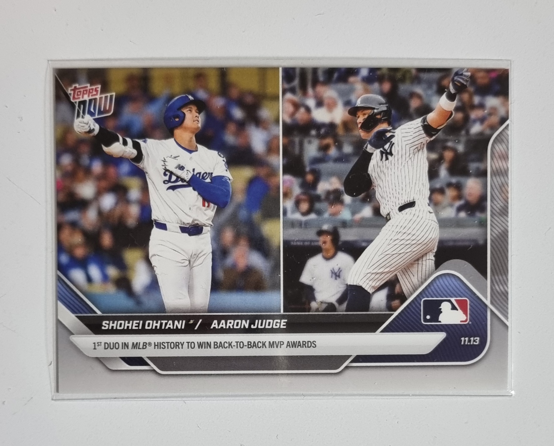 오타니 쇼헤이/애런 저지 2025 Topps Now Shohei Ohtani Aaron Judge Back to Back MVP OS-9 MLB카드