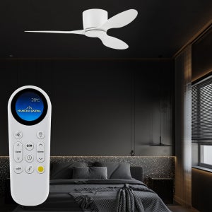 NAMCHA BARWA 저소음 소형 실링팬 KR-7 화이트