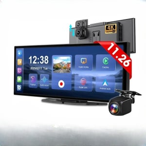 데베럭 4K 블랙박스 무선 CarPlay 11.26인치 10.26인치 DVR 없음