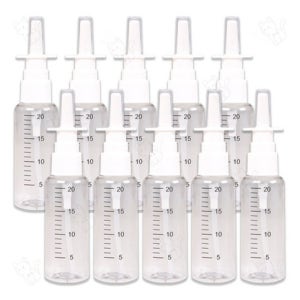 코세척 주사기 공병 생리식염수 스프레이 비강 분무 스프레이 공병 용기 20ml 10개