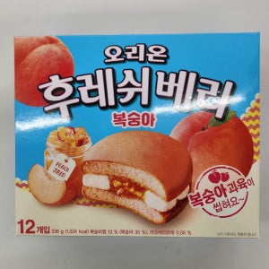 오리온 후레쉬베리 복숭아 336g 12개입