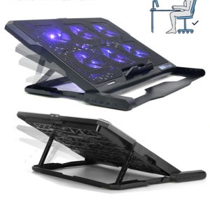 휴대용 노트북 쿨러 접이식 노트북 받침대 17인치 게이밍 저소음 쿨링