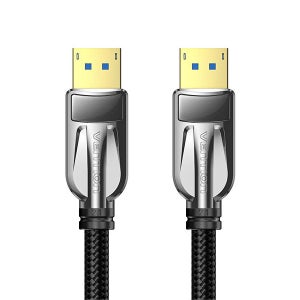 벤션 DP to DP V2.1 메쉬 케이블 20핀 더미 16K 60hz 80Gbps 1m