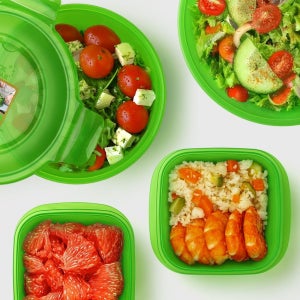 미라클 프레시존 샐러드보관용기 야채통 6P 세트 신선보관 반찬 야채보관 이유식