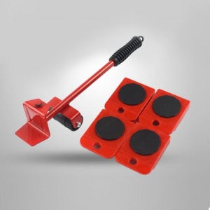 무거운 가구 물품 이동 운반 바퀴 지렛대 발판 재배치 옮기기 냉장고 이사 침대