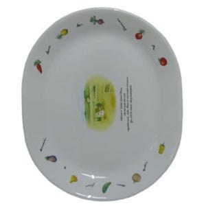 코렐 접시 도자기 타원 나눔 앞 1P 대 DS 생선 반찬 개인 그릇 파스타 세트 식기