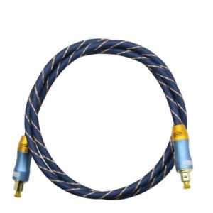 오디오 광 케이블 블루 1M 1개 옵티컬 6파이 젠더 고급rca aux 잭 rca