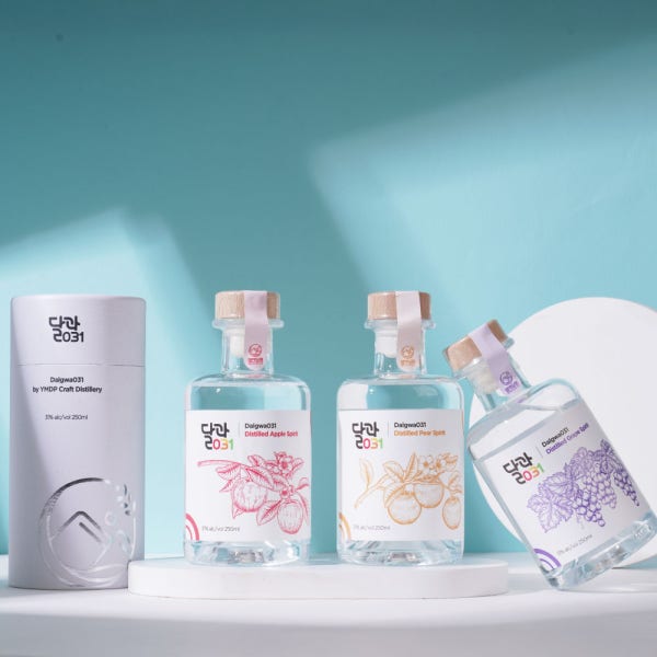 달과031 과일 하이볼 증류주 250 ml 3종 세트 31도 국산 사과 포도 배