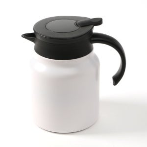 티웨어 온도표시 보온 주전자 보냉 포트 화이트 이중진공 스텐 스테인리스