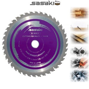 SASAKI 멀티용 초경팁쏘 SS-18040-5 원형톱날 180mmx40날 다목적용 7in