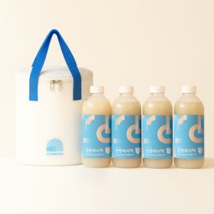 [넉넉한 선물세트] 전통방식 그대로 만든 원조 밥알없는 식혜 1000ml X 4 (보냉백포함)