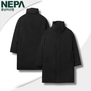 네파 구스패딩 미들 중기장 남성 프리미아 일상복 발열안감 스텐넥 한겨울 구스패딩