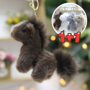 1+1 복실 말인형 키링 열쇠고리 붉은말띠해 출산선물 키홀더 백꾸 백참 가방고리 장식소품