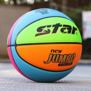 스타 농구공 뉴점보 칼라 5호 1P 점착 컨트롤 경기