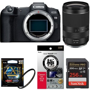 디지털카메라 일본 634740 안심세트 256GB캐논 EOS R8 바디메모리필터세트