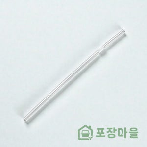 7mmx25cm 투명 자바라빨대 10000개 테이크아웃 음료용 커피용