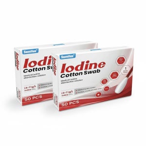 포비돈 스틱 스왑 50입 일회용 소독 면봉 요오드 소독약 2개
