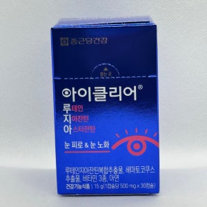 아이클리어 루테인 지아잔틴 아스타잔틴 500mg x 30캡슐, 6개
