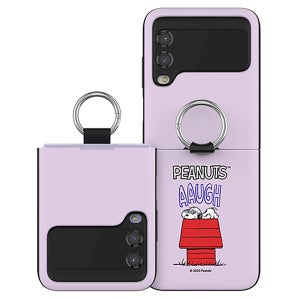 제트플립 핑거링 카드 도어 범퍼 케이스 고리형 카드2장수납 빈티지 스누피 무드_혼란, 갤럭시Z 플립3-플립4 공용