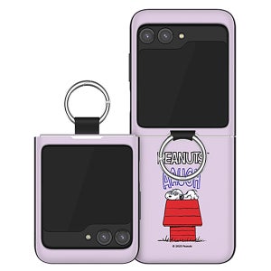 Z플립 카드 도어 범퍼 케이스 핑거링 고리형 카드2장수납가능 빈티지 스누피 무드_혼란, 갤럭시Z 플립7 FE