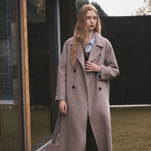 핸드메이드 롱 더블 코트_CVJHG1102M