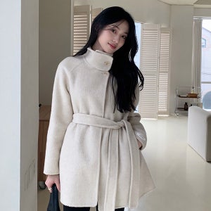 하이넥 미디 코트_CVJHG1102Q