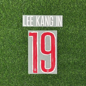 [오피셜] 24-25 PSG 홈 LEE KANG IN 이강인19 UCL용 마킹 네임세트