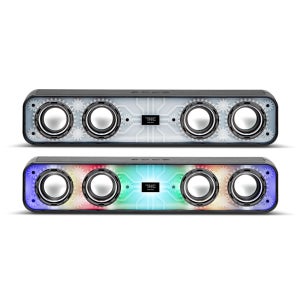 7NC 블루투스 무선 스피커 고출력 20W LED 휴대용 무드등 사운드 바 컴퓨터 노트북