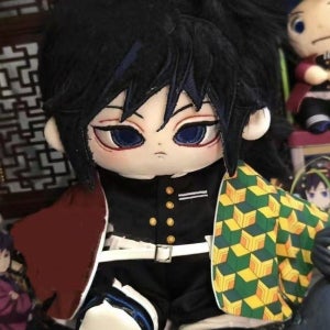 귀멸의칼날 스타일 토미오카 기유 피규어 귀칼 기유 인형 피규어20cm