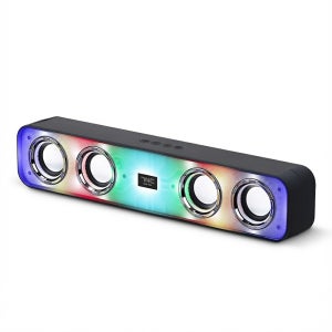 7NC 블루투스 20W 레인보우LED 무선 스피커 사운드바 컴퓨터 노트북 게이밍 pc