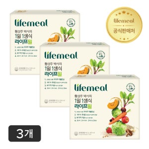황성주 박사의 1일 1생식 라이프밀 동결건조 식사대용 420g, 3개